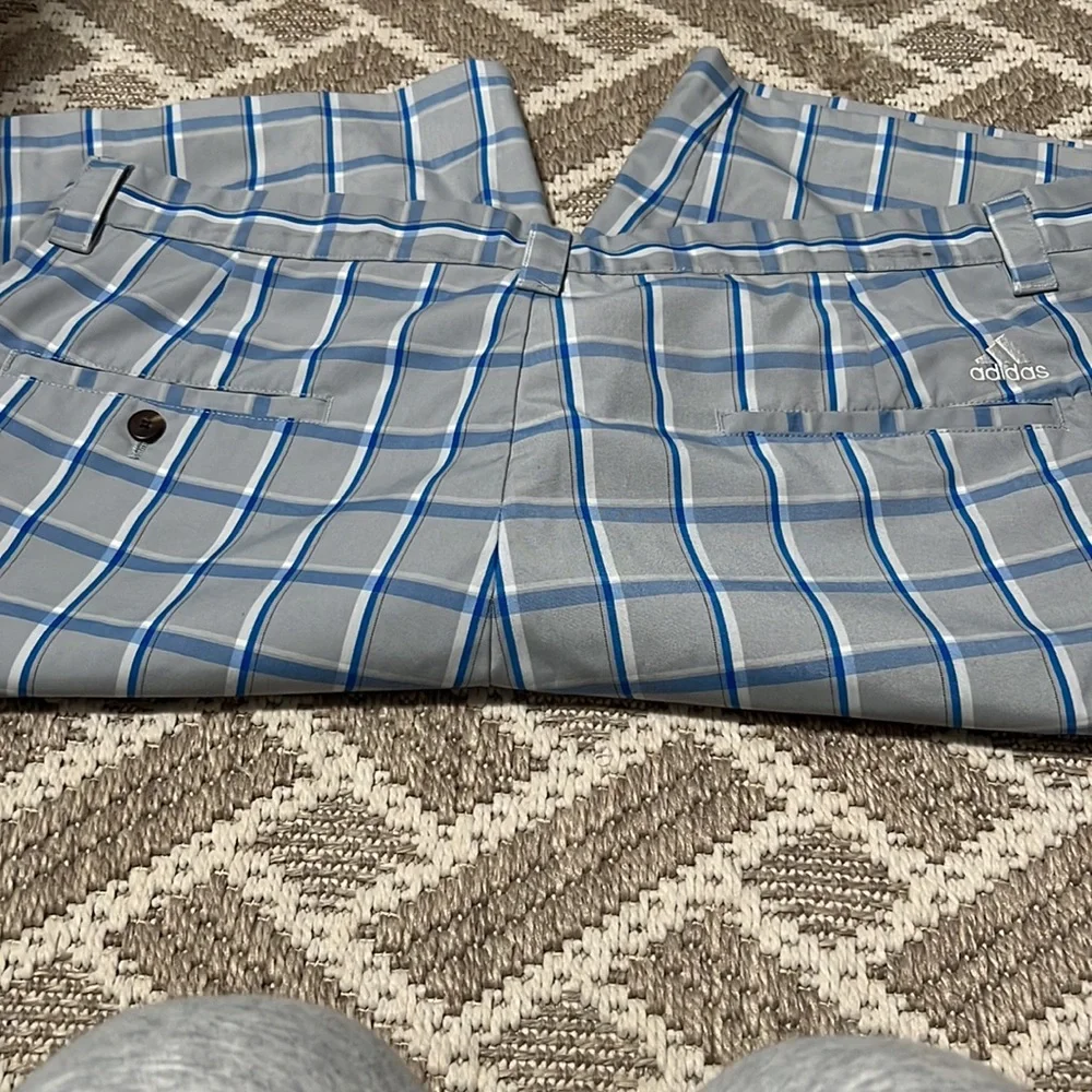 Adidas  Mens Size 38 plaid golf shorts